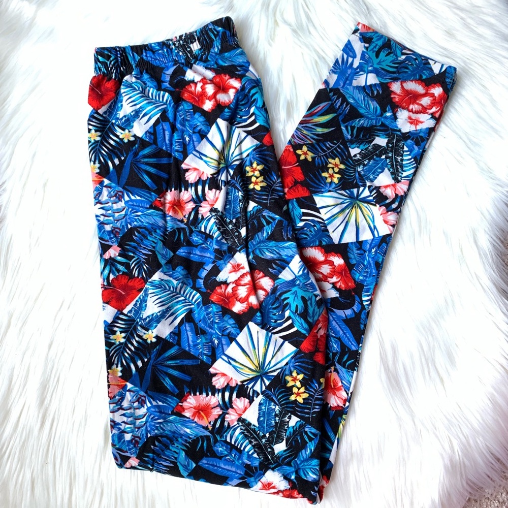 💙🖤Tropical Leggings🖤💙